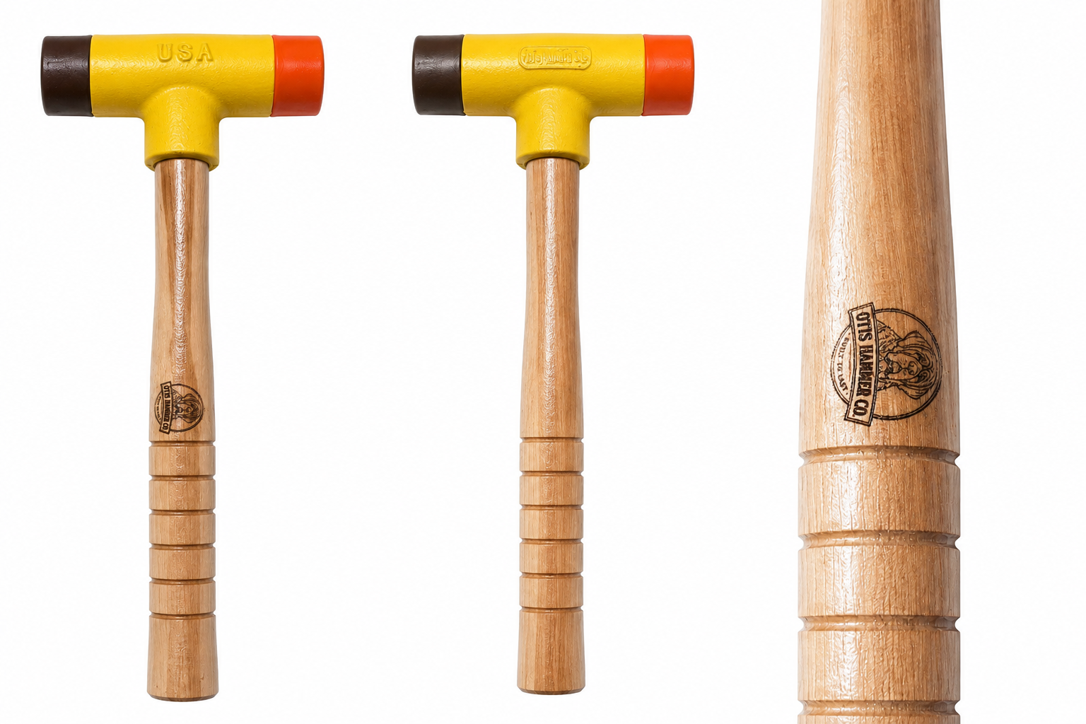 Otis dead blow mallet, front and side